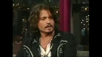 {lil slip} Johnny Depp On Letterman Part 2 
