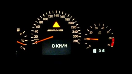 0-280 Km_h ca 35 sec in my Mercedes E55 Amg Supercharged 1890 Kg 500+ Hp