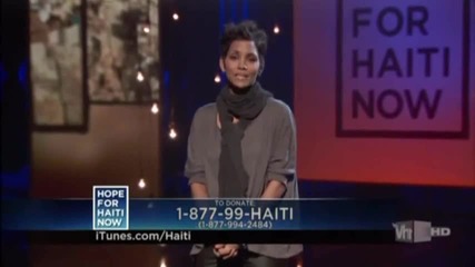 Hope for Haiti Now - A Global Benefit for Earthquake Relief. Halle Berry - Speech 