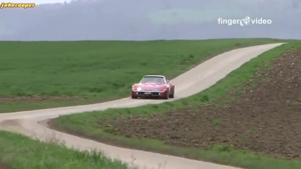Chevrolet Corvette C3 and Ferrari 308 - Rallye Criterium Jurassien 2012