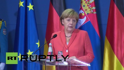 Serbia: Merkel pledges support to Balkan nations regarding migrant crisis