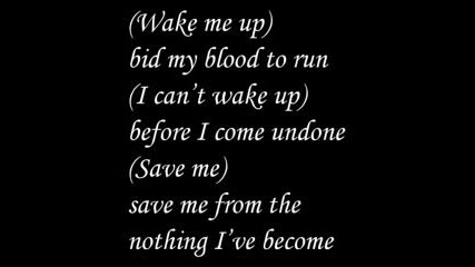 Evanescence - Bring Me To Life (with lyrics) 
