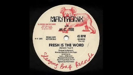 Fresh Is The Word - Mantronix -you Tube