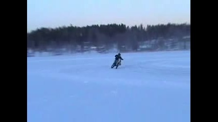 Olof Eriksson Drifting On Ice - Supermoto