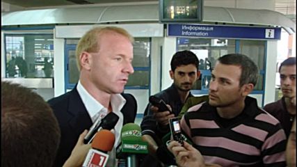 Игли Таре преди мача на Лацио с Левски