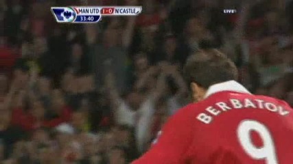 Manchester United - N`castle - 1 - 0 Berbatov gol 