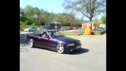 Bmw E36 Hartge Burnout.