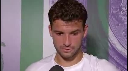 Интервю на Григор Димитров след мача с Анди Мъри - Wimbledon 2014