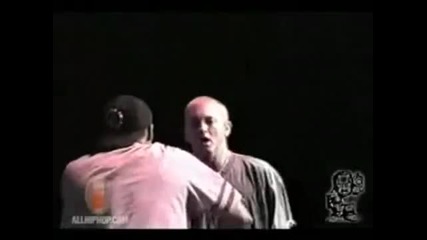 Rare footage of Eminem & Proof in 1999 
