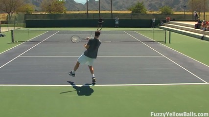 Andy Murray hitting in High Definition 