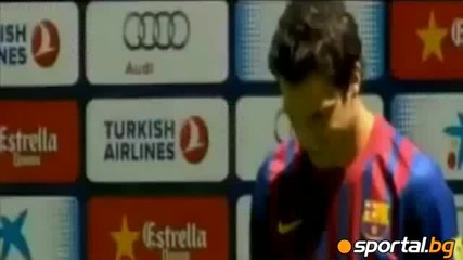 Fabregas сложи фланелката на Барселона , целуна емблемата и даде обещание