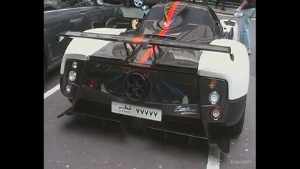Arab Owned Pagani Zonda Cinque Roadster Start 