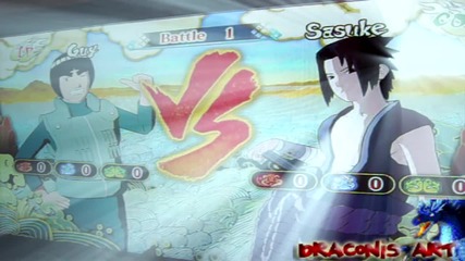 Might Guy vs Sasuke Kirin [ Naruto Ultimate Ninja Storm 3 ]