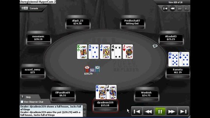 Full Tilt poker Nl 0.10/0.25 win 10$