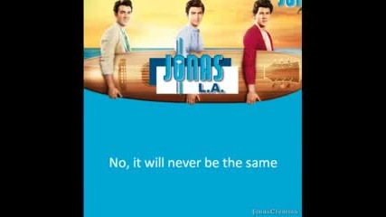 jonas brothers - things will never be the same (lyrics) 