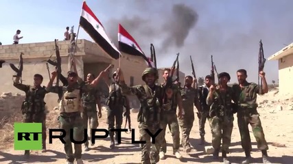 Syria: Syrian Army celebrates gains in Hama Governorate under Russian air cover