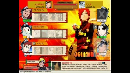 Naruto - Arena Hidan, Shino, Gaara 