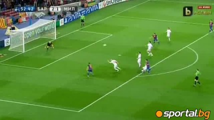Полуфинала за Милан е мираж ! Барселона 3 - 1 Милан 03.04.2012