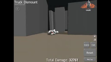 Truck Dismount Crash Test 3