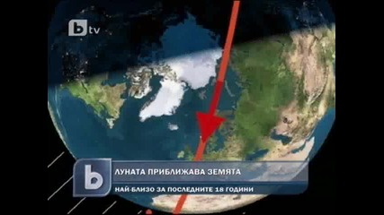 B T V !! Луната най - близко до Земята !! 