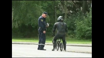 Ghost rider vs Police - Suzuki Gsx R K2 {смях}