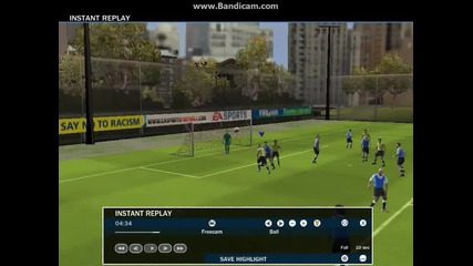 Прекрасно отиграване на Free Kick от Benzema - Fifa 10