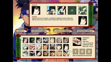 naruto arena my characters (all) 