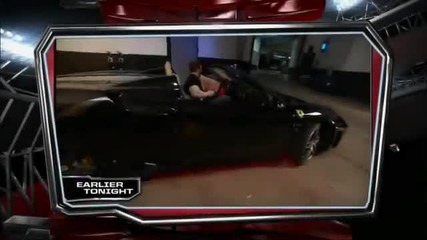 Wwe Raw 06.08.2012 Sheamus Destroys Alberto Del Rio's Car