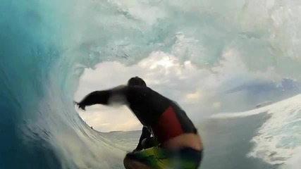 Gopro Hd Endless Cloudbreak Barrel with Kalani Chapman