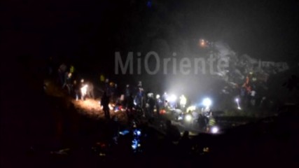 Ужасяващи кадри след самолетната катастрофа в Колумбия