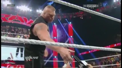 Wwe Raw : Alberto Del Rio vs Cm Punk - and Brock Lesnar attack Cm Punk