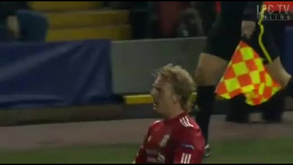 Liverpool 1 - 0 Sparta Prague - Dirk Kuyt 
