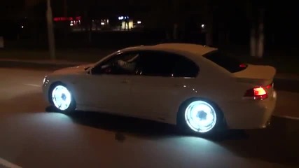 Sick Glow In The Dark Rims On Bmw 7 Series!
