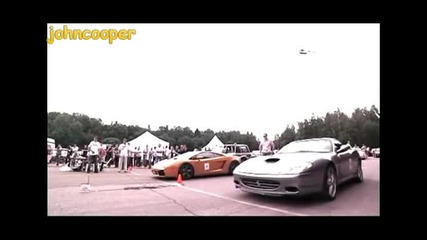 Lambo Gallardo 519hp vs Ferrari 575m Maranello F1 515hp 