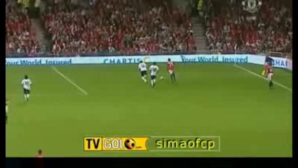 Манчестър Юнайтед 2 : 0 Валенсия гол на руни 05.08.09