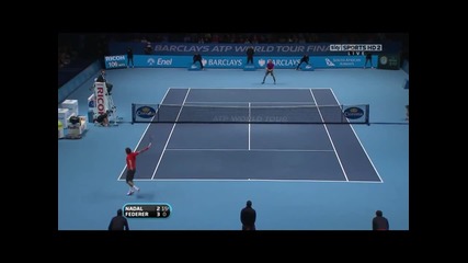 Federer vs Nadal - London 2010 - Amazing rally 
