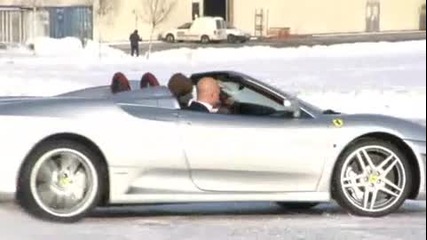 Ferrari F430 Spider на снега