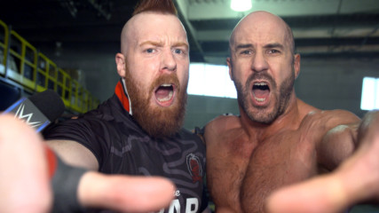 The Bar celebrate Cesaro's huge victory en route to WWE Super Show-Down: WWE.com Exclusive, Sept. 18, 2018