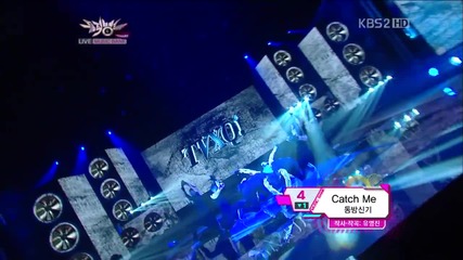 (hd) Tvxq - Catch Me ~ Music Bank (26.10.2012)