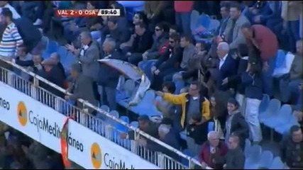 Gol David Villa - Valencia 3 - 0 Osasuna - muzaferko