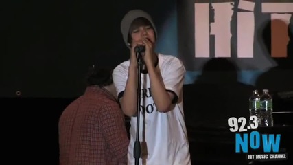Justin Bieber U Smile live at Long Beach Middle School