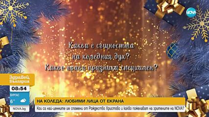 Любими лица от екрана: За най-ценните коледни спомени и пожеланията им към зрителите на NOVA