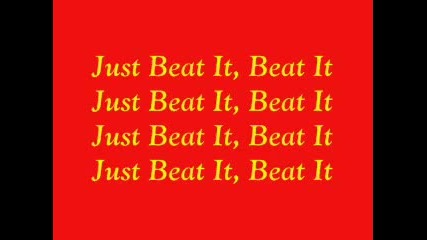 Michael Jackson Beat It Lyrics 
