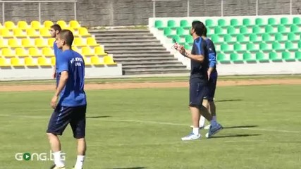 Грийн и Милиев тренират във фитнеса