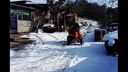 7.1.2009г.китайско atv 250cc на сняг