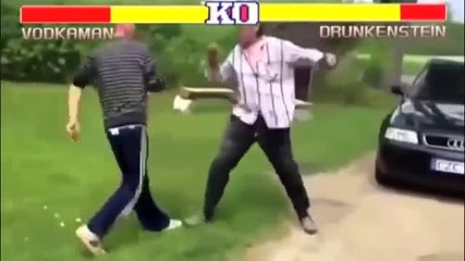 Стрийт Файтър 2 С Пияни Руснаци-смях