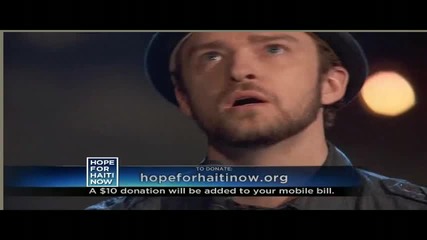 Justin Timberlake, Matt Morris and Leonard Cohen Hallelujah - Hope For Haiti Now 