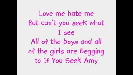 Britney Spears - If You Seek Amy+lyrics