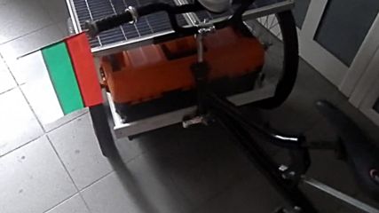 Newly patented construction of solar trike geometrical self tilting by cornering
