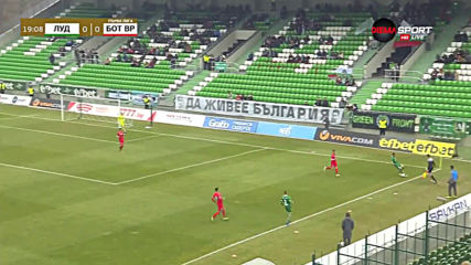 Лудогорец - Ботев Враца 2:0 /първо полувреме/